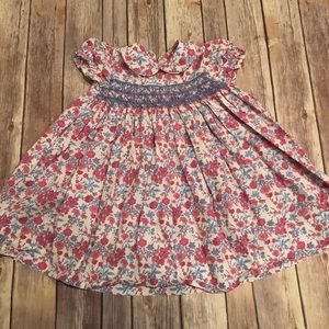 Kaycee Hughes floral smocked dress